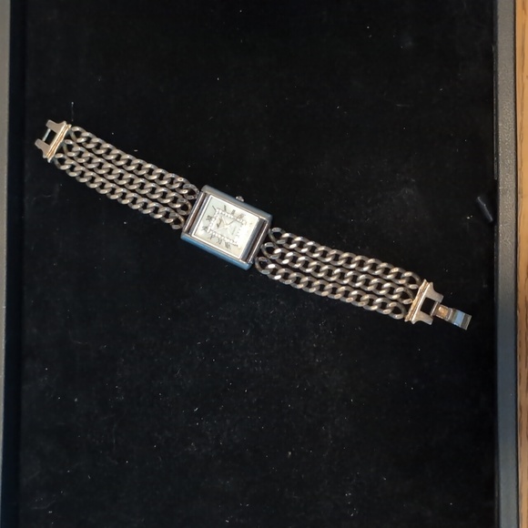 Moulin Quartz Gold Tones Chain Watch - Picture 2 of 9